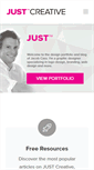 Mobile Screenshot of justcreative.com